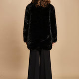 cappotto in ecofur. ANASTASIA NOIR giovanni paris 