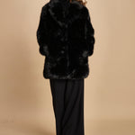 cappotto in ecofur. ANASTASIA NOIR giovanni paris 