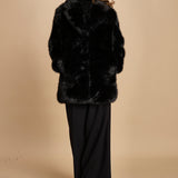 cappotto in ecofur. ANASTASIA NOIR giovanni paris 