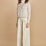 gilet in ecofur. GABI ECRU giovanni paris 