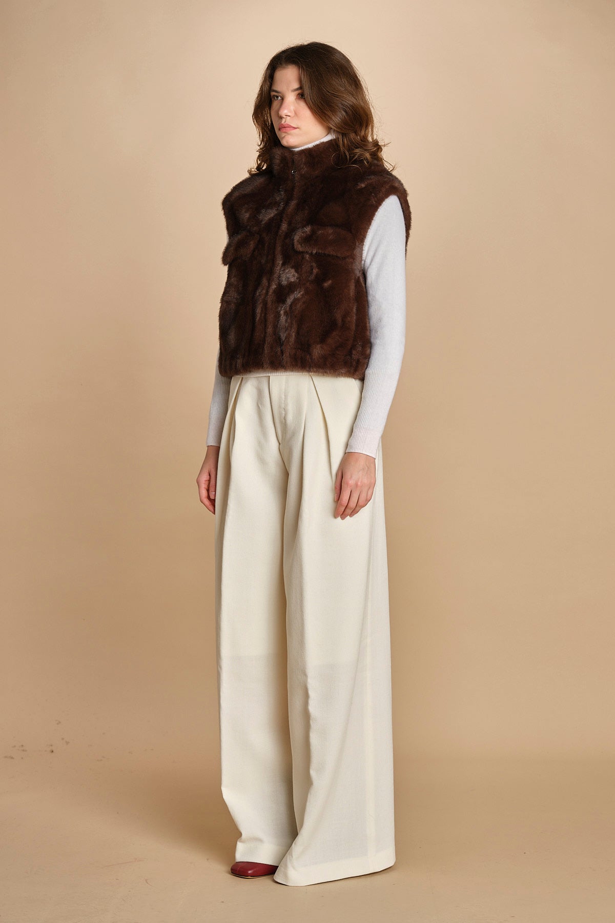 gilet in ecofur. GABI MARRON giovanni paris 