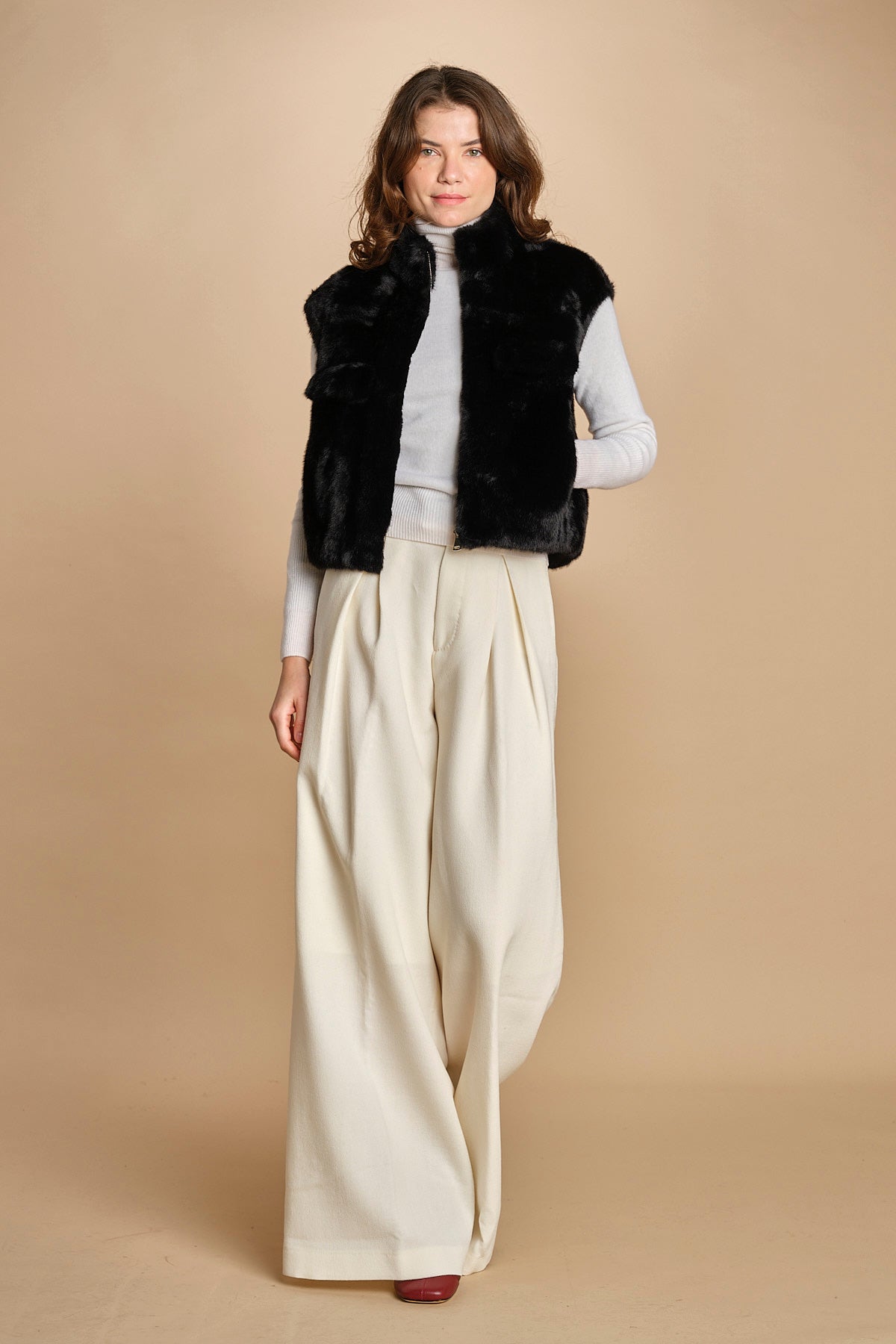 gilet in ecofur. GABI NOIR giovanni paris 