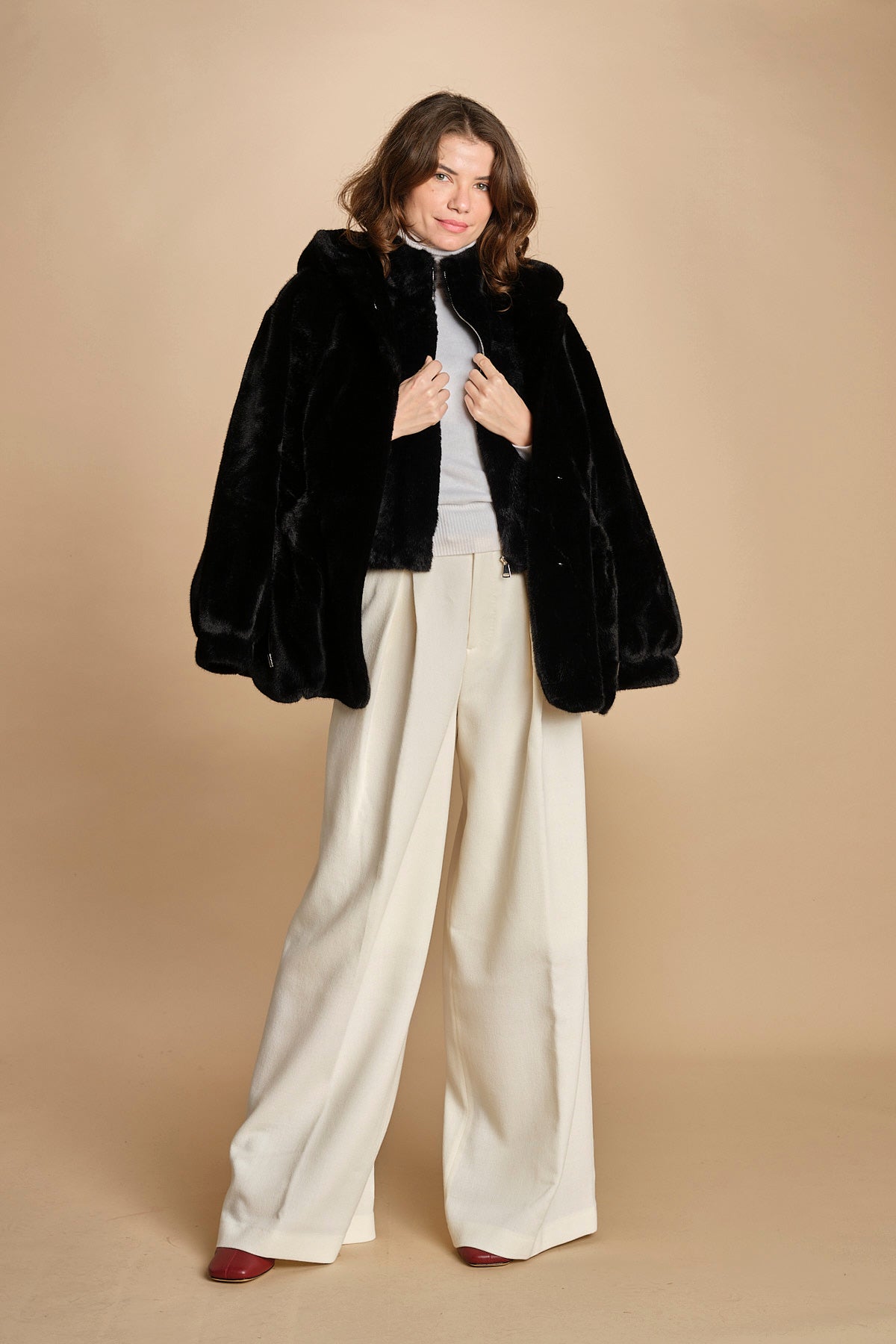gilet in ecofur. GABI NOIR giovanni paris 