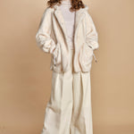 parka ecofur. SELENA ECRU giovanni paris 