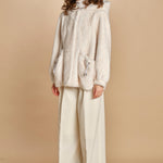parka ecofur. SELENA ECRU giovanni paris 