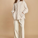 parka ecofur. SELENA ECRU giovanni paris 