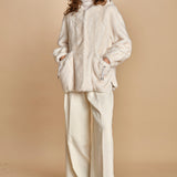 parka ecofur. SELENA ECRU giovanni paris 
