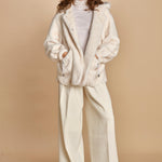 parka ecofur. SELENA ECRU giovanni paris 