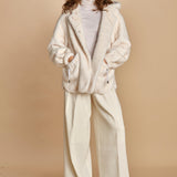 parka ecofur. SELENA ECRU giovanni paris 