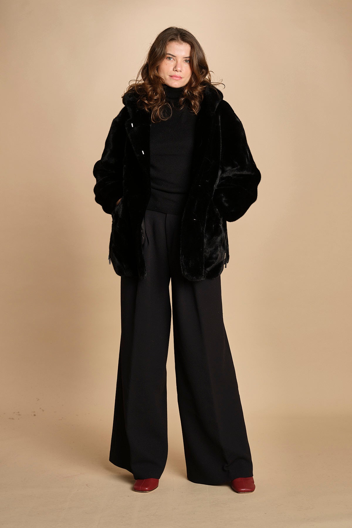 parka ecofur. SELENA NOIR giovanni paris 