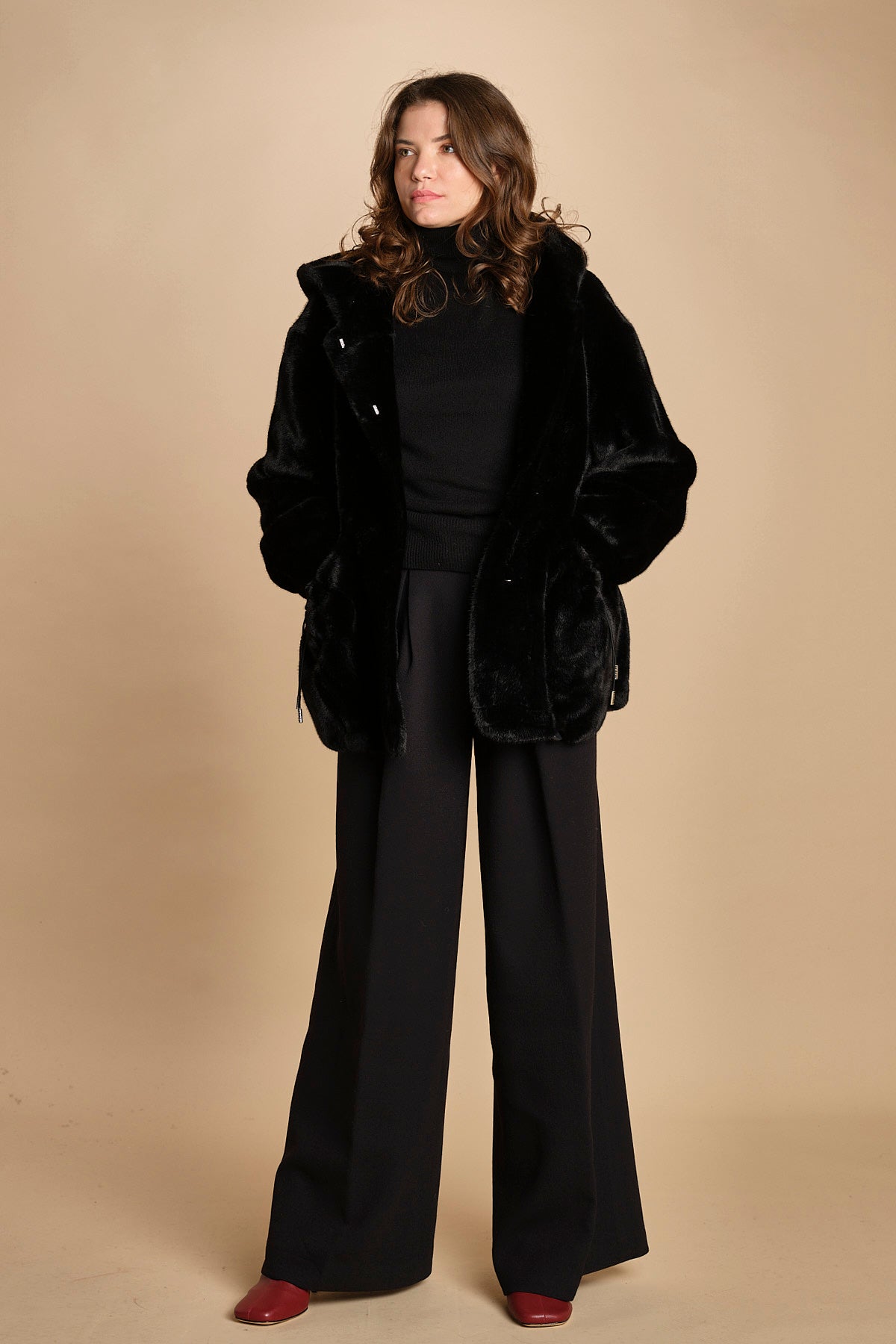 parka ecofur. SELENA NOIR giovanni paris 