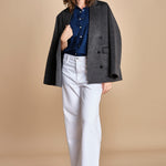 CHANDLER camicia denim con automatici BECE616 INDIGO hartford 
