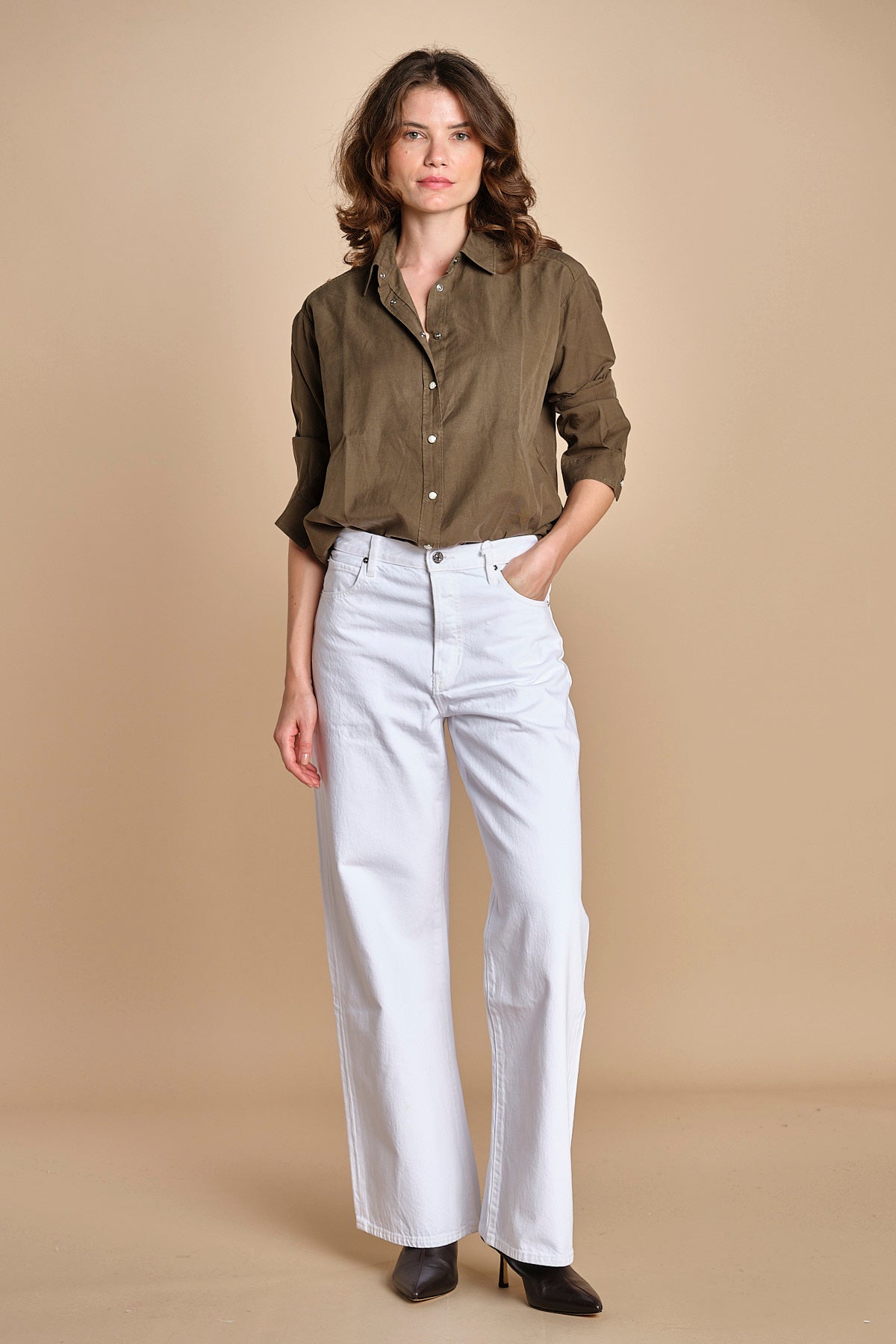 CINEMA camicia con automatici BECH605 ARMY hartford 