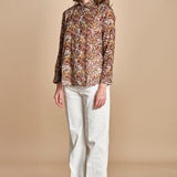 CINEMA camicia con stampa tigre BECH623 NATURAL hartford 