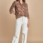 CINEMA camicia con stampa tigre BECH623 NATURAL hartford 