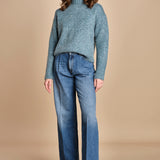 MYAC maglia collo alto in shetland BEMT512 JADE hartford 