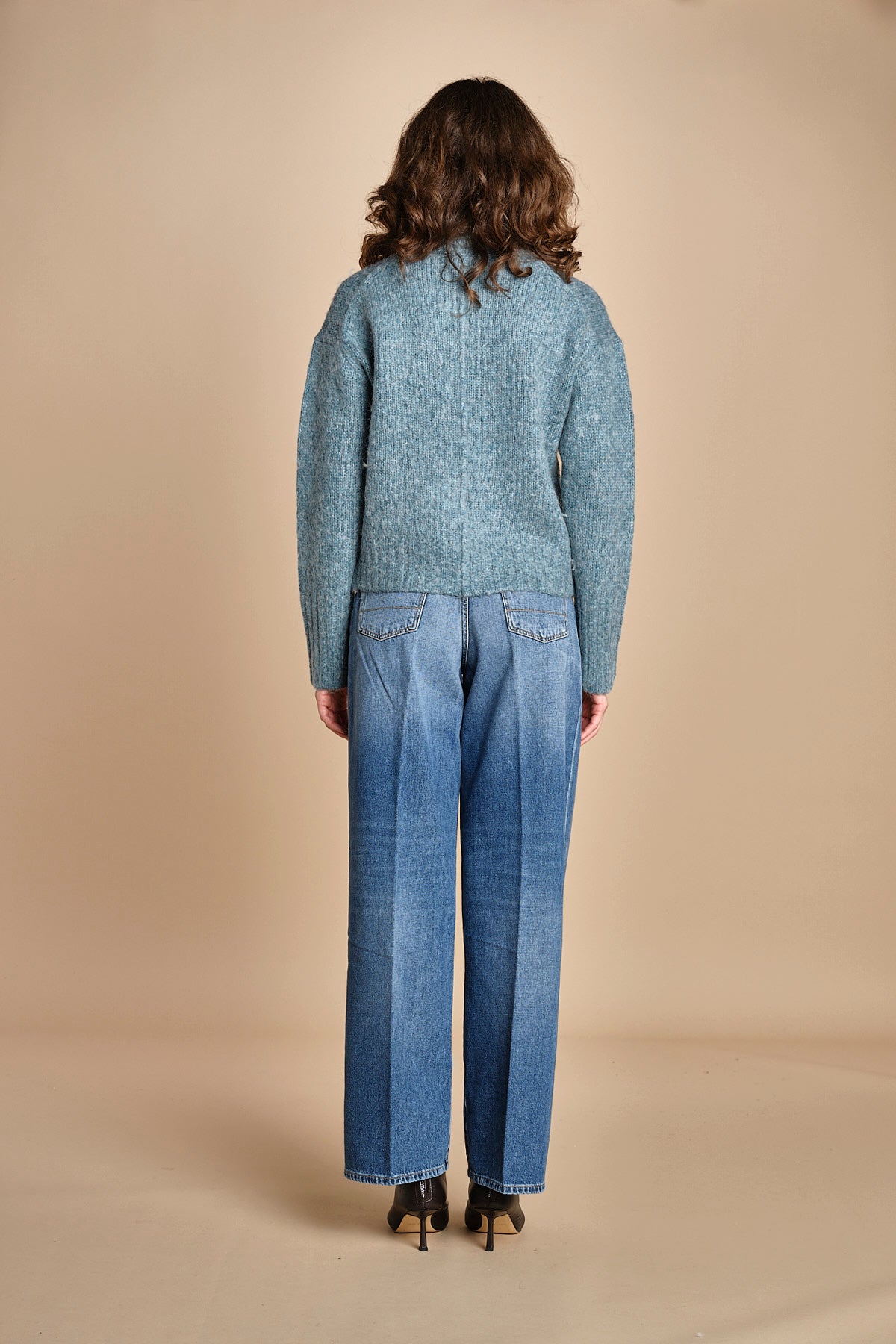 MYAC maglia collo alto in shetland BEMT512 JADE hartford 