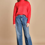 MYAC maglia collo alto in shetland BEMT512 LIPSTICK hartford 