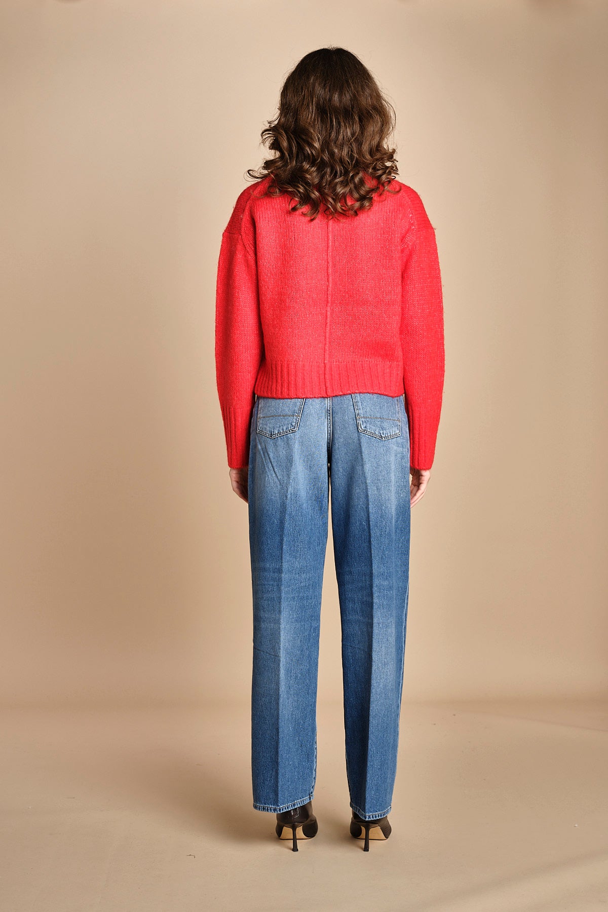 MYAC maglia collo alto in shetland BEMT512 LIPSTICK hartford 