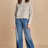 MYAC maglia collo alto in shetland BEMT512 NATURAL hartford 