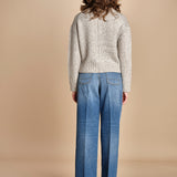 MYAC maglia collo alto in shetland BEMT512 NATURAL hartford 