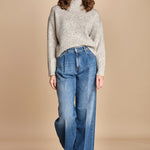 MYAC maglia collo alto in shetland BEMT512 NATURAL hartford 