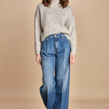 MYAC maglia collo alto in shetland BEMT512 NATURAL hartford 