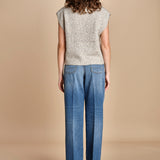 MAM gilet in shetland BEMV512 NATURAL hartford 