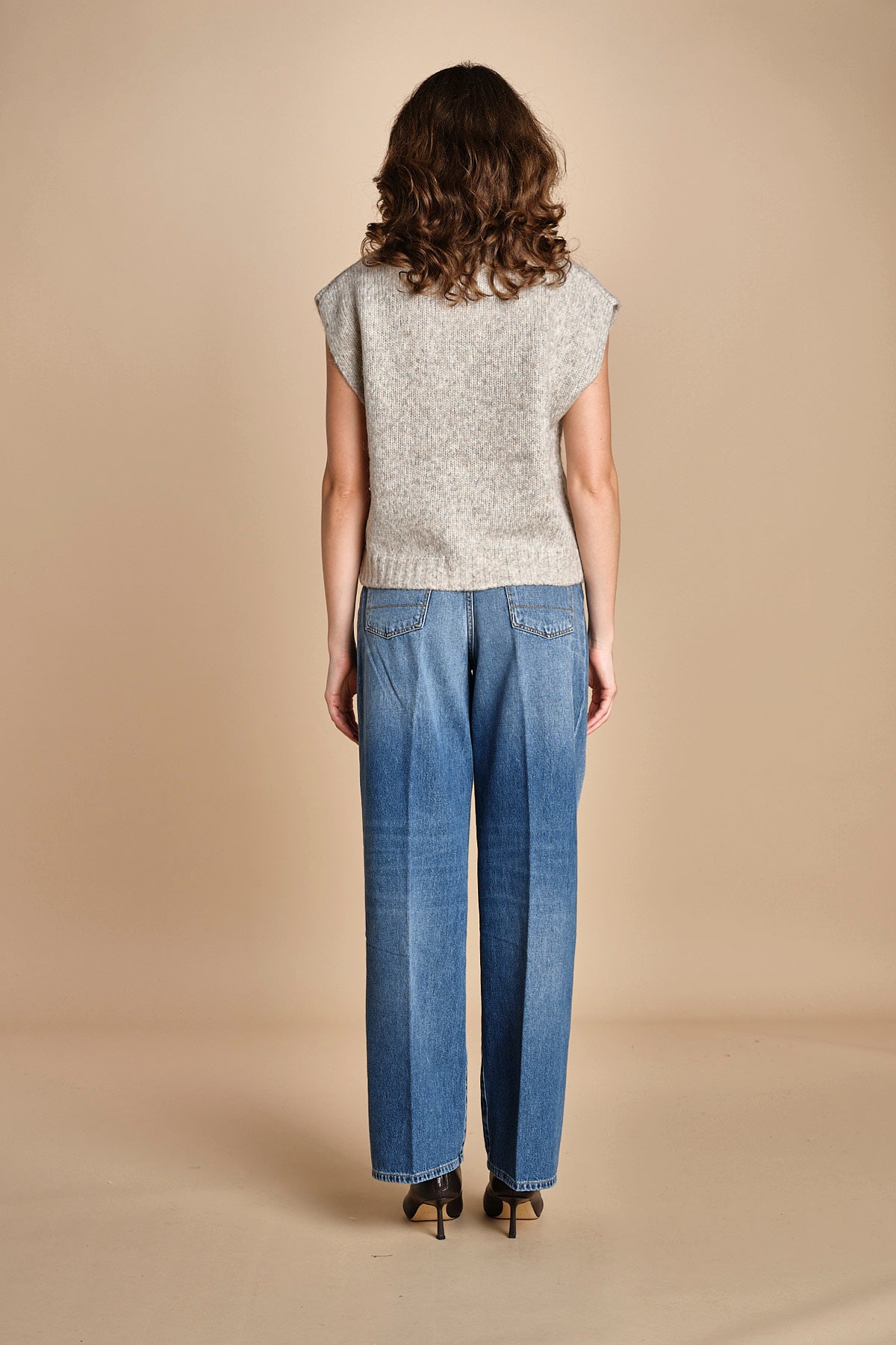 MAM gilet in shetland BEMV512 NATURAL hartford 