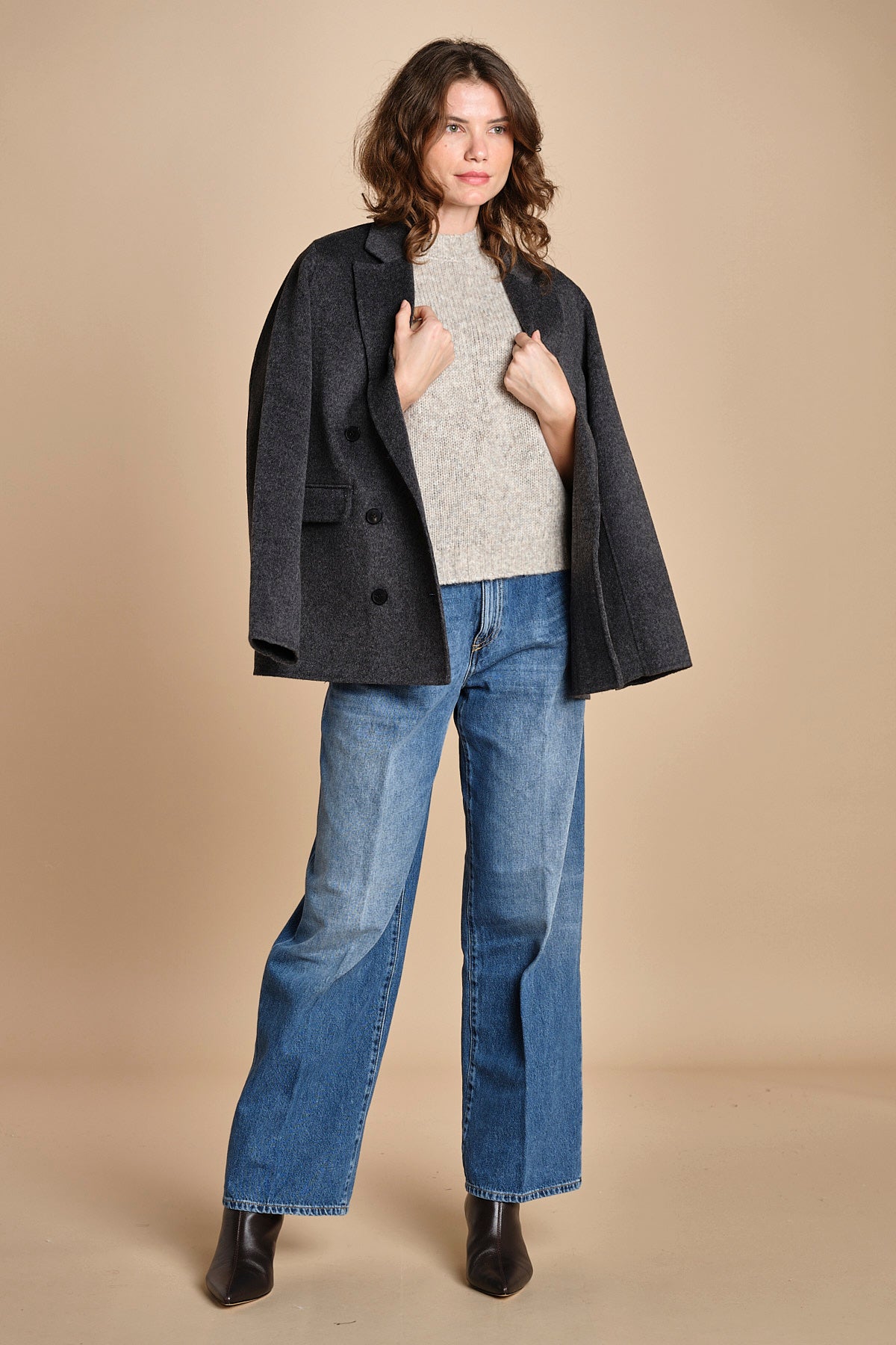 MAM gilet in shetland BEMV512 NATURAL hartford 