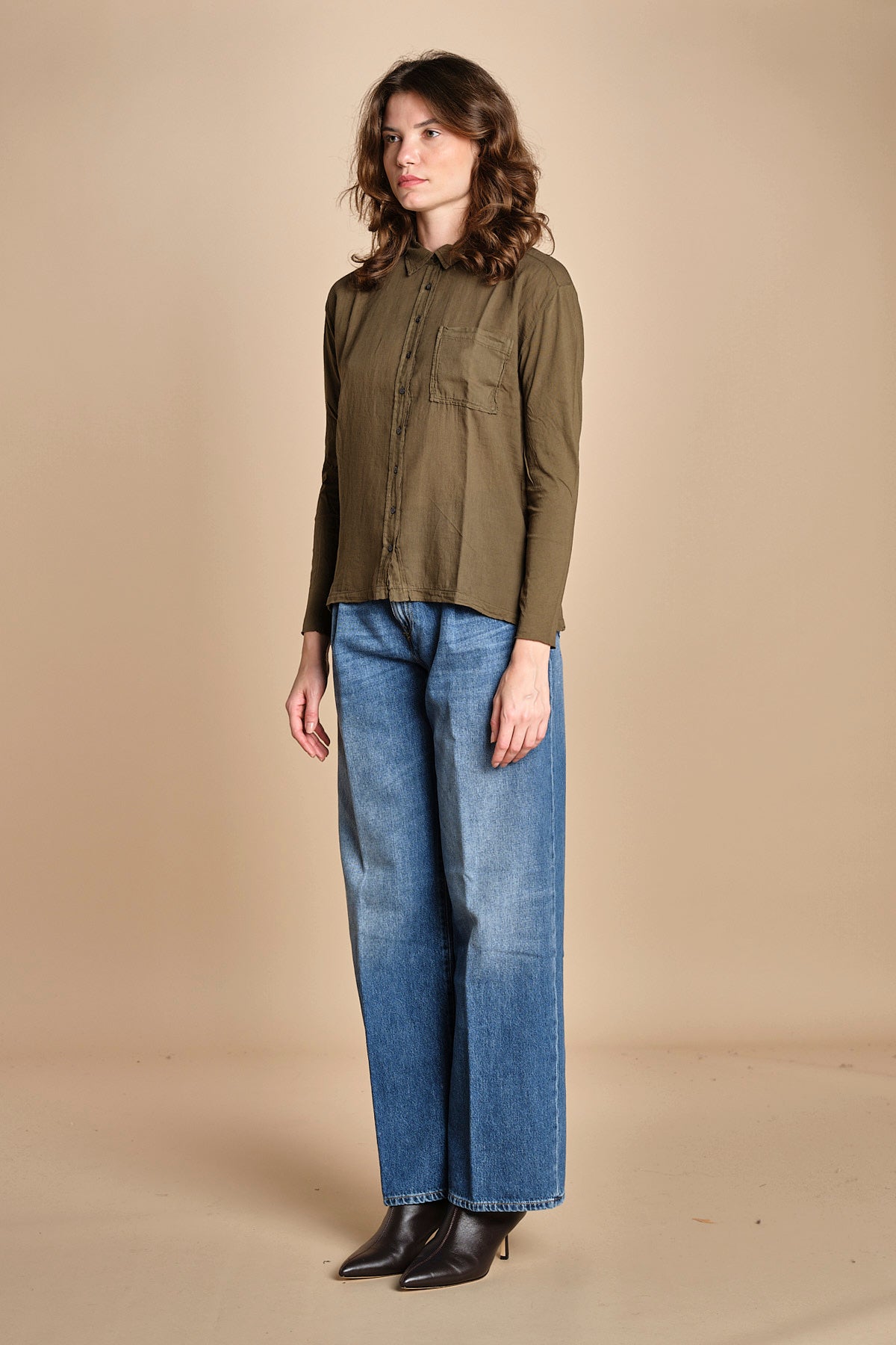 TACY camicia in jersey BETB500 MILITARY hartford 