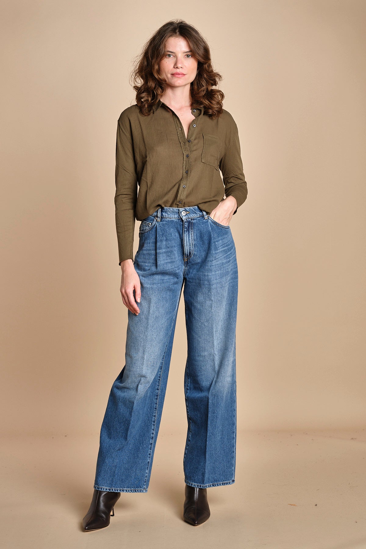 TACY camicia in jersey BETB500 MILITARY hartford 