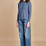 TACY camicia in jersey BETB500 STEEL BLUE hartford 