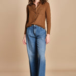 TACY camicia in jersey BETB500 WALNUT hartford 
