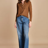 TACY camicia in jersey BETB500 WALNUT hartford 