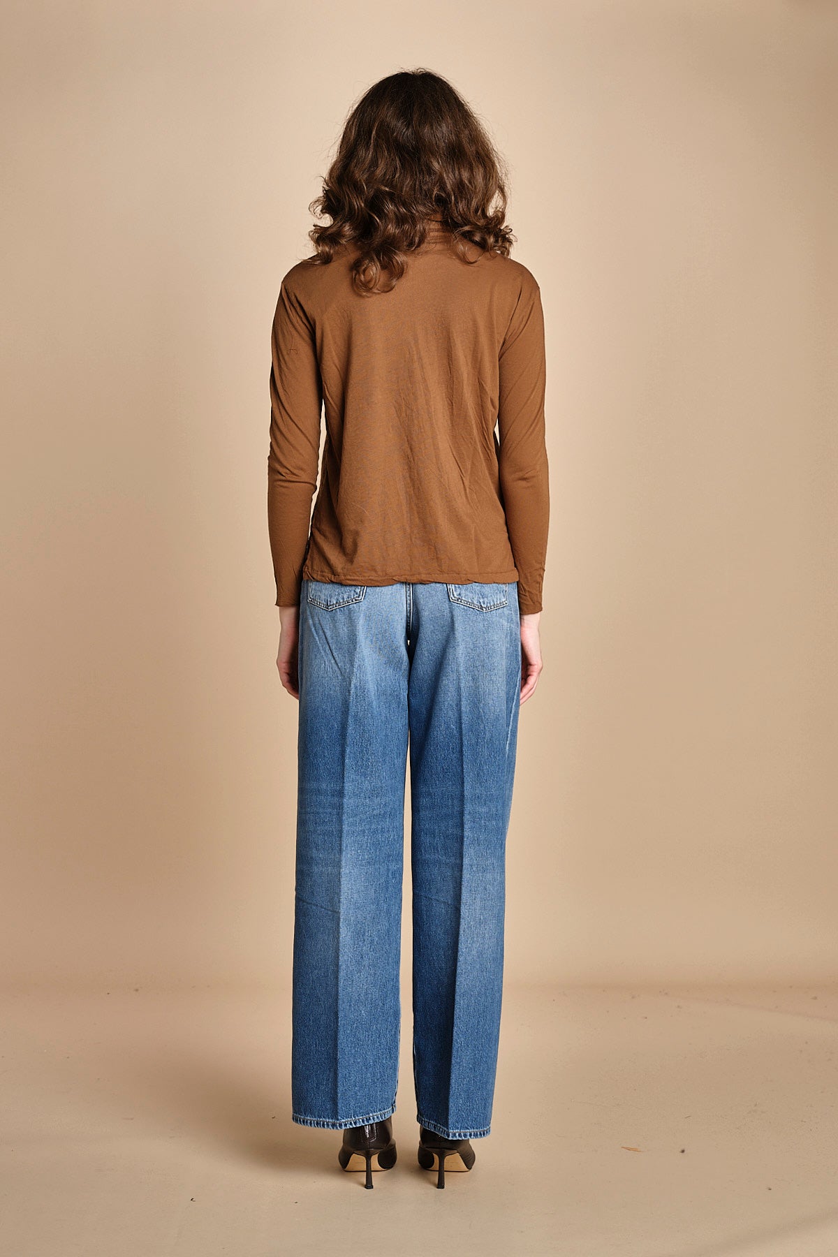 TACY camicia in jersey BETB500 WALNUT hartford 