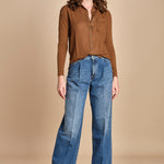 TACY camicia in jersey BETB500 WALNUT hartford 