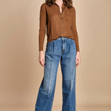 TACY camicia in jersey BETB500 WALNUT hartford 