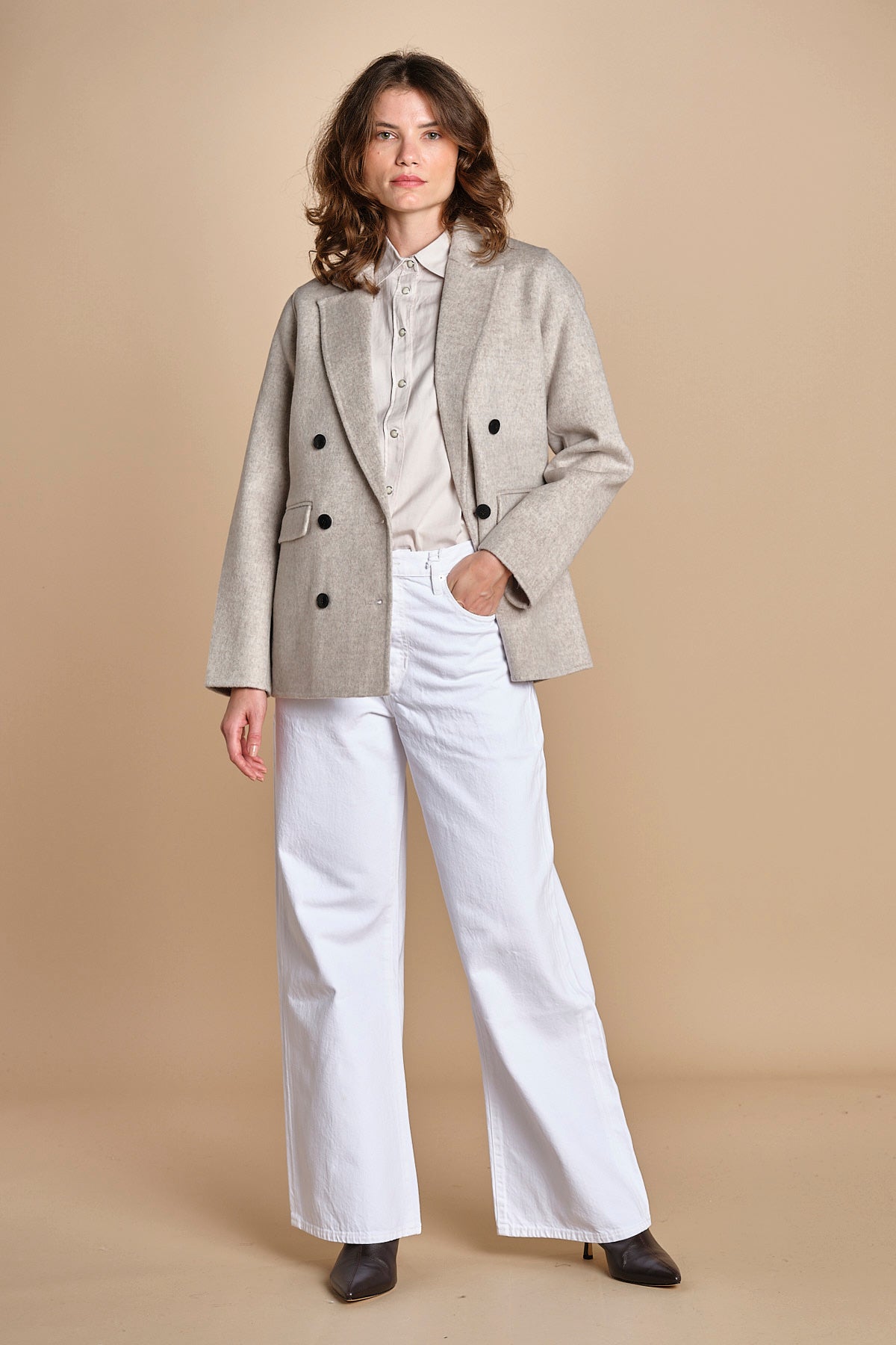 VATI blazer double BEVN552 NATURAL hartford 