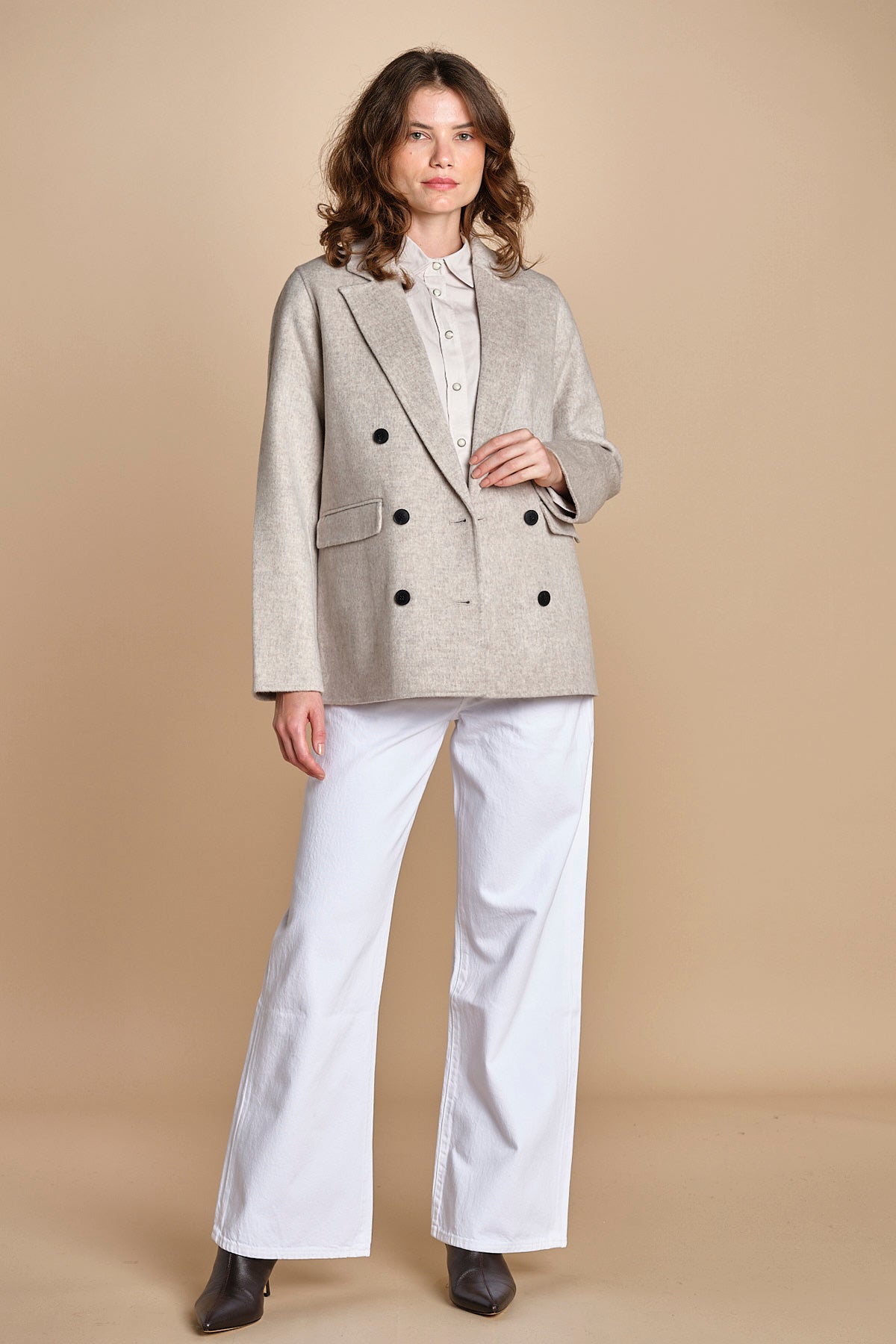 VATI blazer double BEVN552 NATURAL hartford 