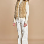VOBBY gilet in ecopelliccia BEVR554 NATURAL hartford 