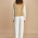 VOBBY gilet in ecopelliccia BEVR554 NATURAL hartford 