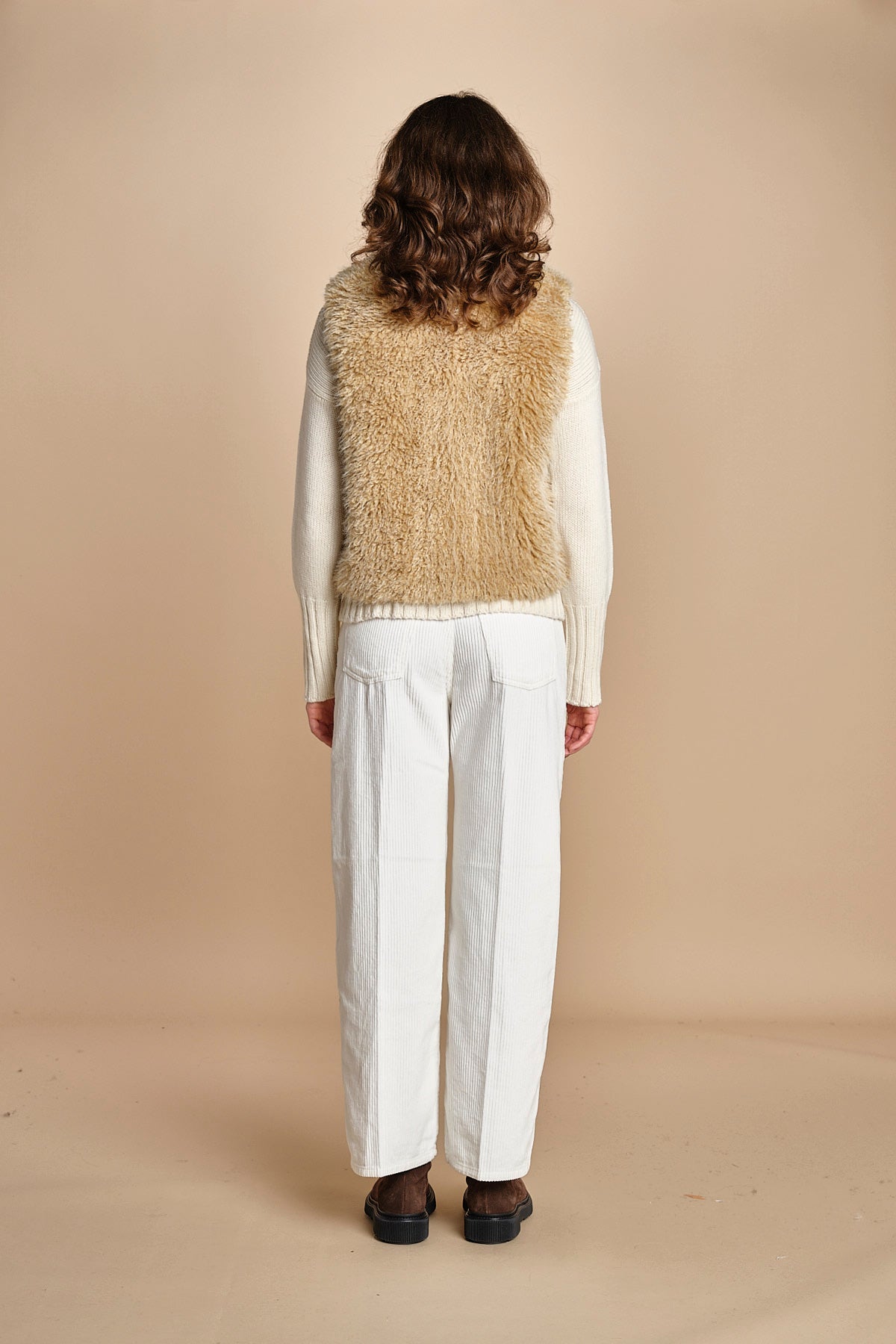 VOBBY gilet in ecopelliccia BEVR554 NATURAL hartford 