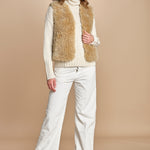 VOBBY gilet in ecopelliccia BEVR554 NATURAL hartford 