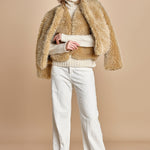 VOBBY gilet in ecopelliccia BEVR554 NATURAL hartford 