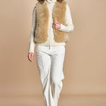 VOBBY gilet in ecopelliccia BEVR554 NATURAL hartford 