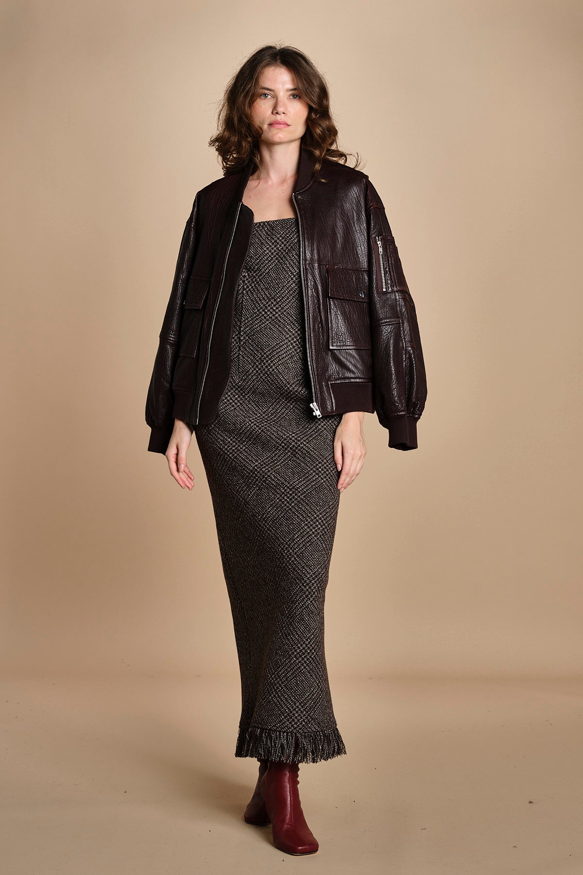 abito lungo in galles ADELE DRESS CHECKS 083 herskind 