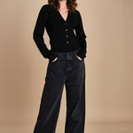 body scollo a v in merinos ANDERSON KNIT BODY BLACK herskind 