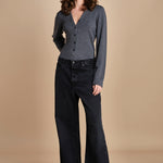 body scollo a v in merinos ANDERSON KNIT BODY GREY herskind 