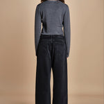 body scollo a v in merinos ANDERSON KNIT BODY GREY herskind 